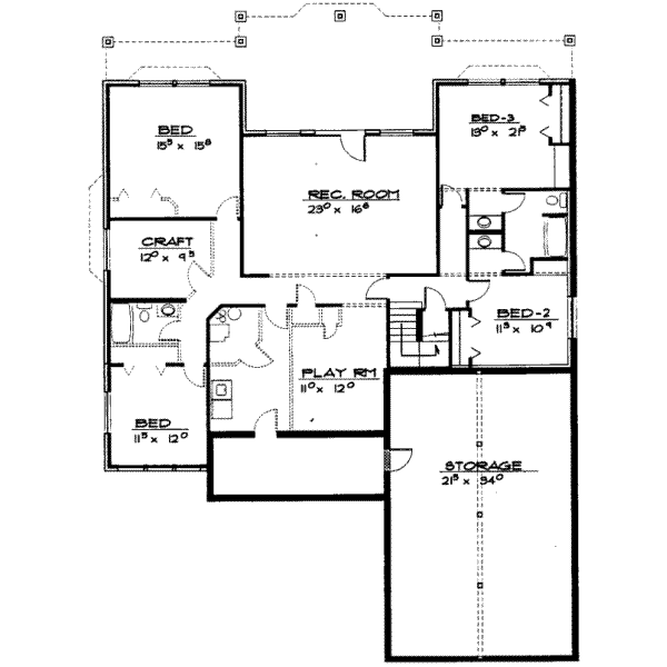 lower floor house blueprint