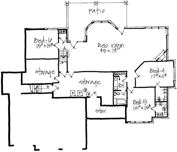 lower floor house blueprint