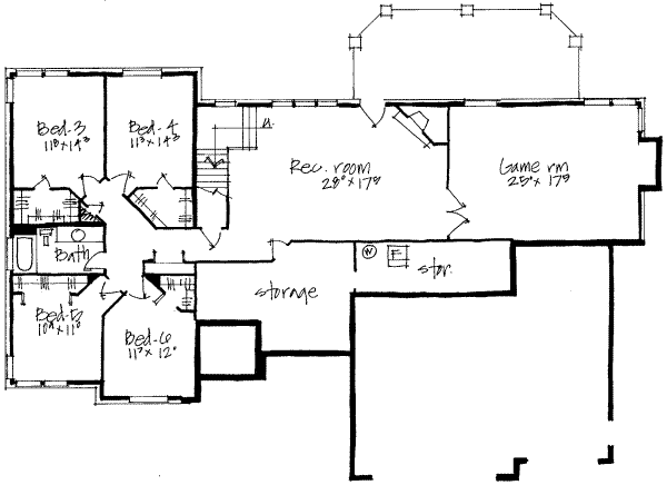 lower floor house blueprint