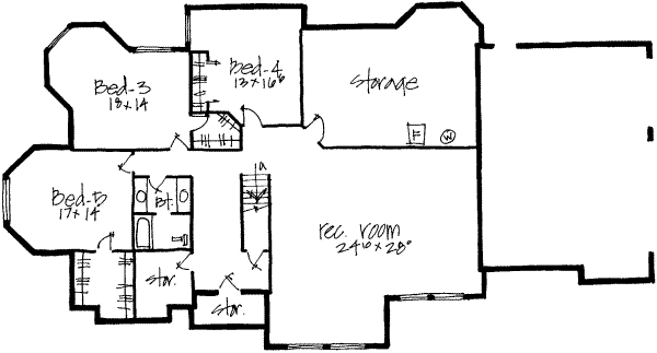 lower floor house blueprint