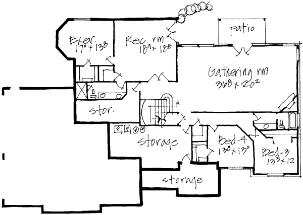 lower floor house blueprint