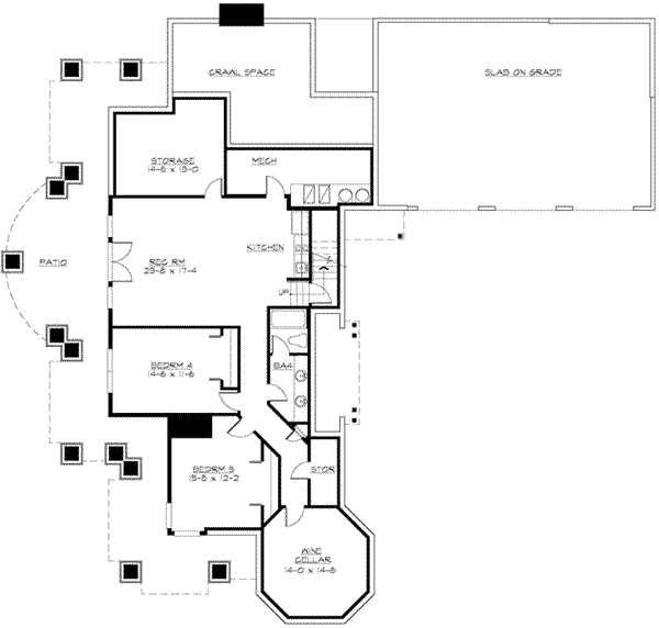 lower floor house blueprint
