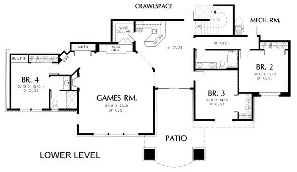 lower floor house blueprint