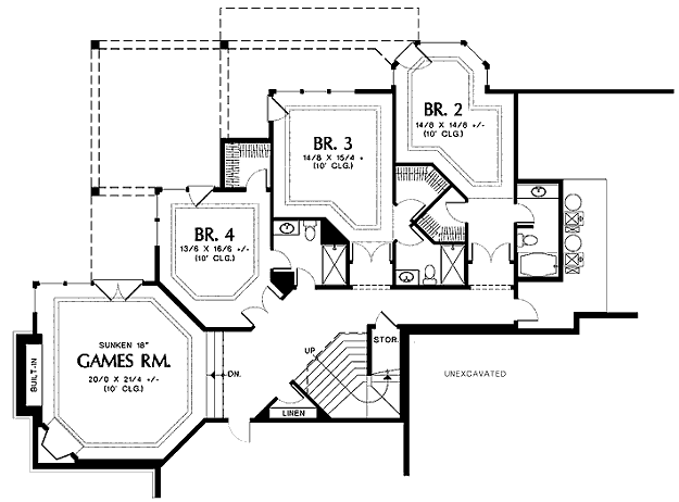 lower floor house blueprint