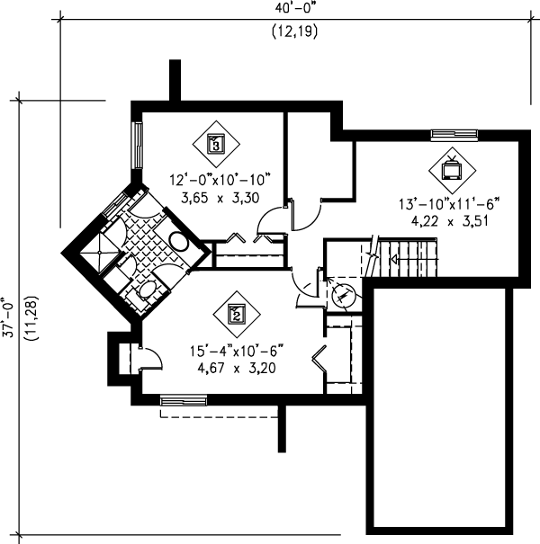 lower floor house blueprint