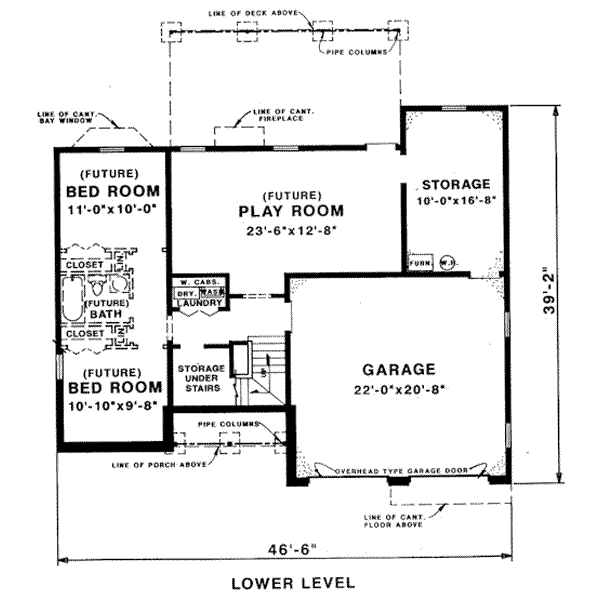 lower floor house blueprint