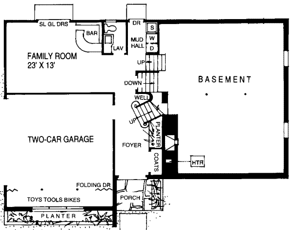 lower floor house blueprint