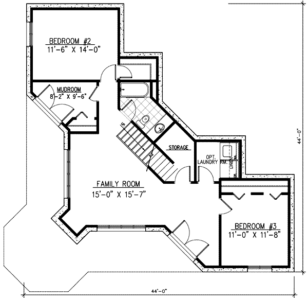 lower floor house blueprint