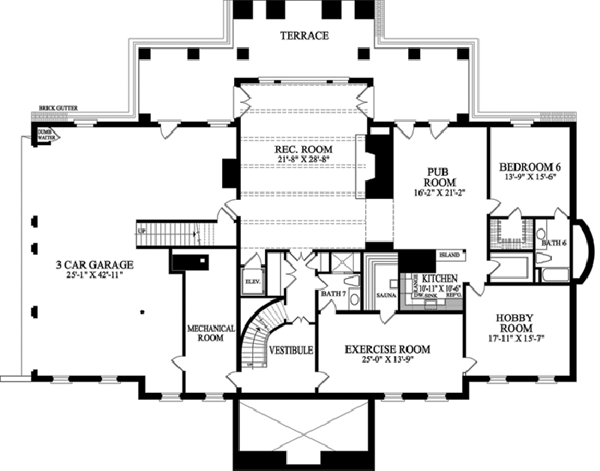 lower floor house blueprint
