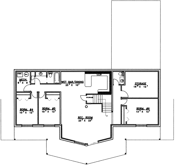 lower floor house blueprint