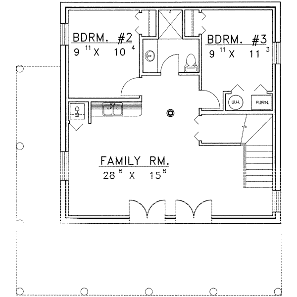 lower floor house blueprint