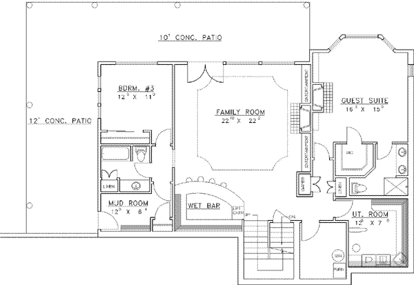 lower floor house blueprint