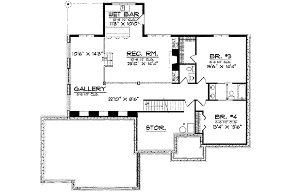 lower floor house blueprint