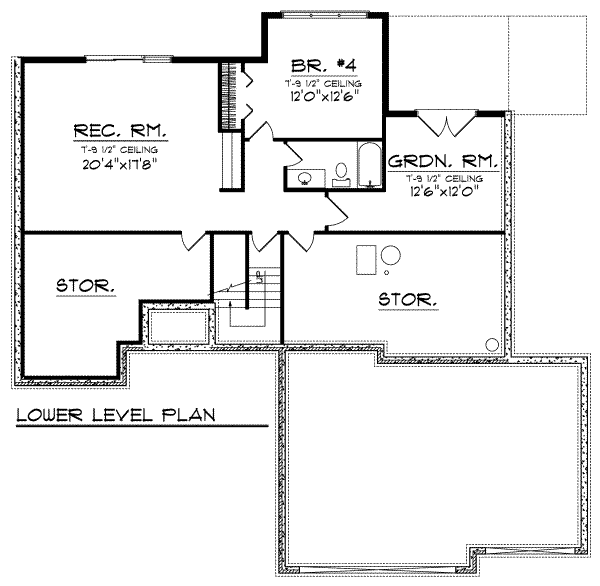 lower floor house blueprint