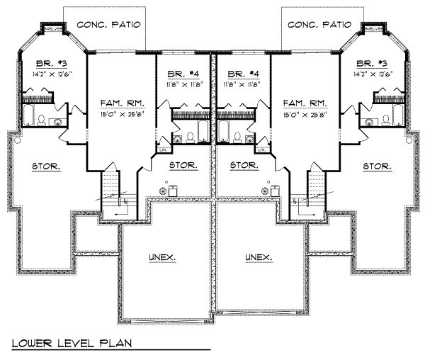 lower floor house blueprint