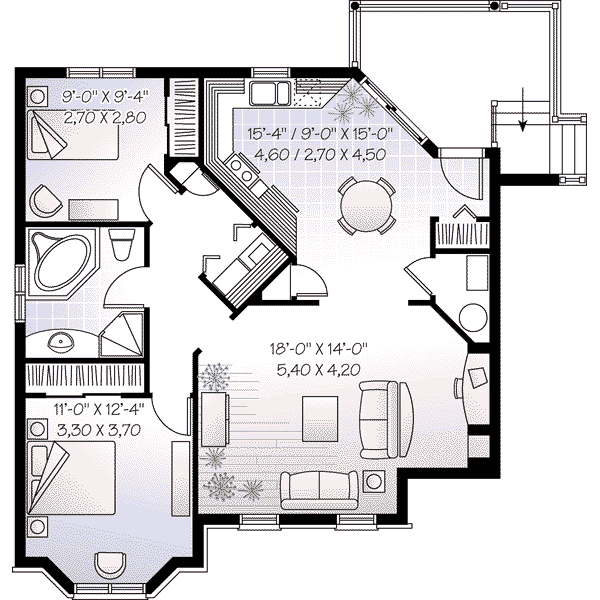 lower floor house blueprint