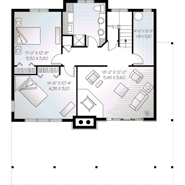 lower floor house blueprint