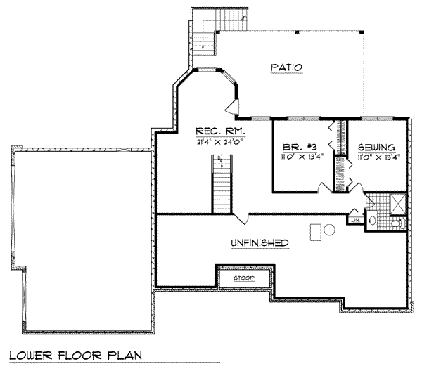 lower floor house blueprint