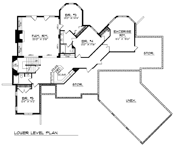 lower floor house blueprint