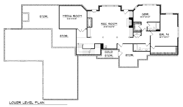 lower floor house blueprint