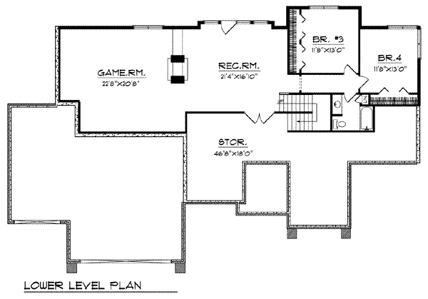 lower floor house blueprint