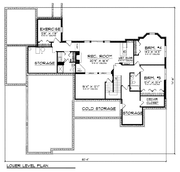 lower floor house blueprint