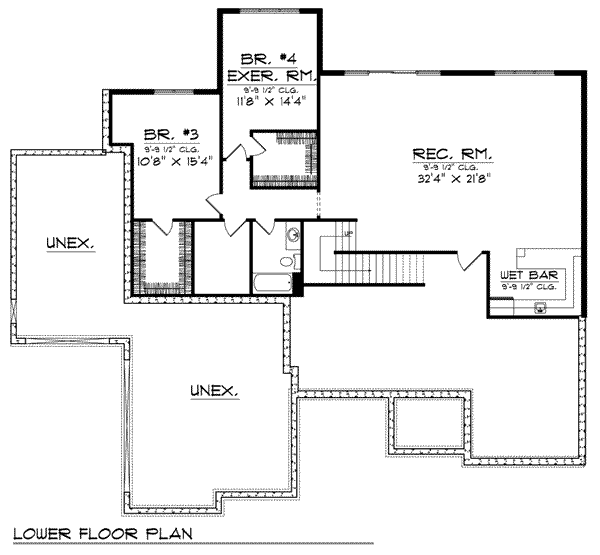 lower floor house blueprint