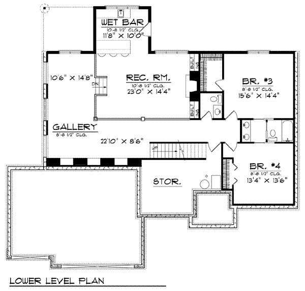 lower floor house blueprint