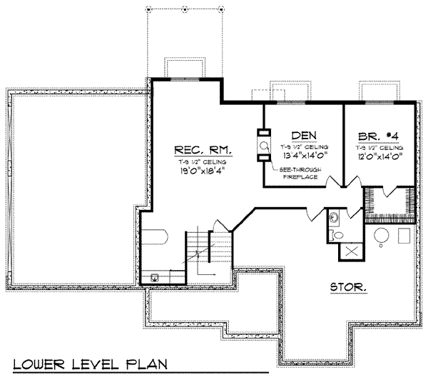 lower floor house blueprint