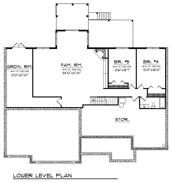 lower floor house blueprint