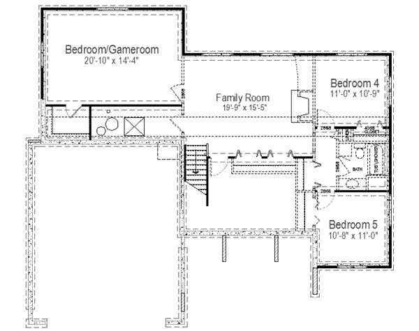 lower floor house blueprint