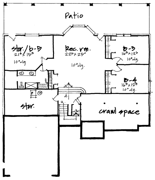 lower floor house blueprint