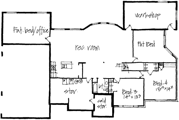 lower floor house blueprint