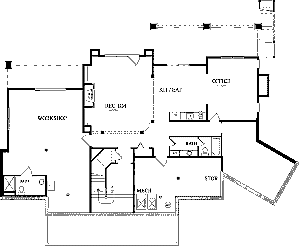 lower floor house blueprint