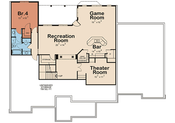 lower floor house blueprint
