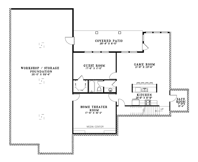 lower floor house blueprint