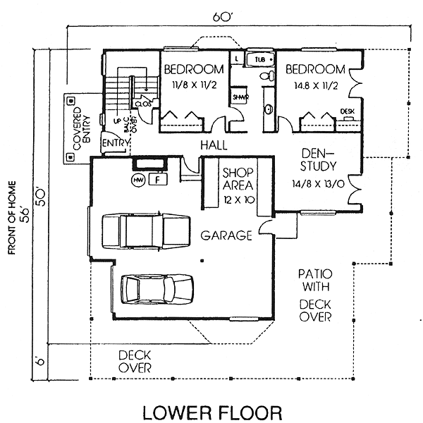 lower floor house blueprint