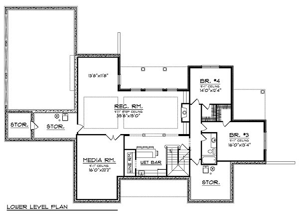 lower floor house blueprint