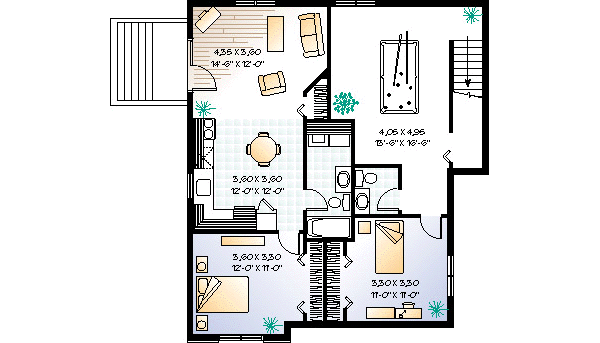 lower floor house blueprint