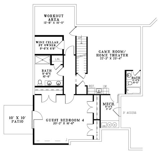 lower floor house blueprint