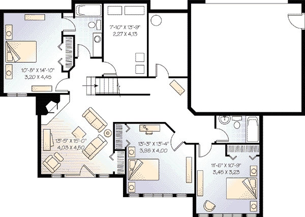 lower floor house blueprint
