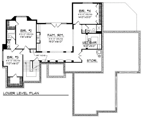 lower floor house blueprint