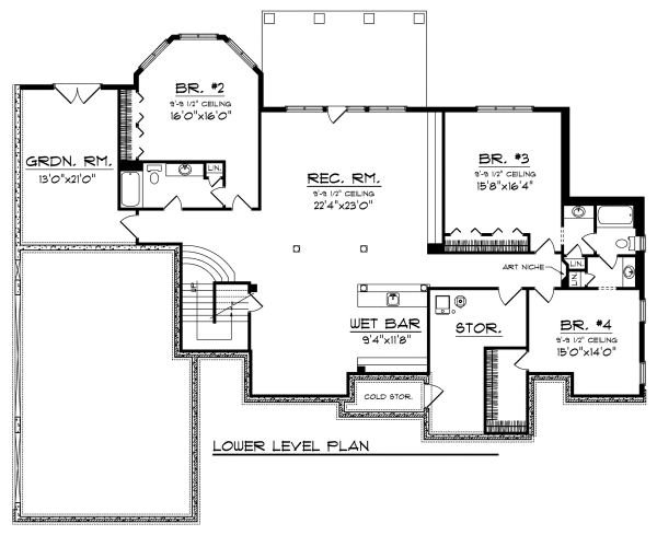lower floor house blueprint