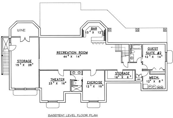 lower floor house blueprint