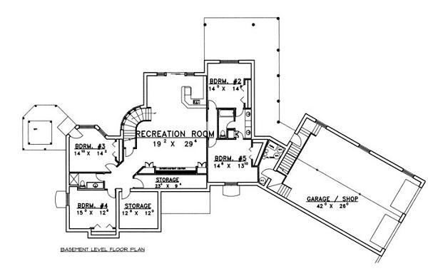 lower floor house blueprint