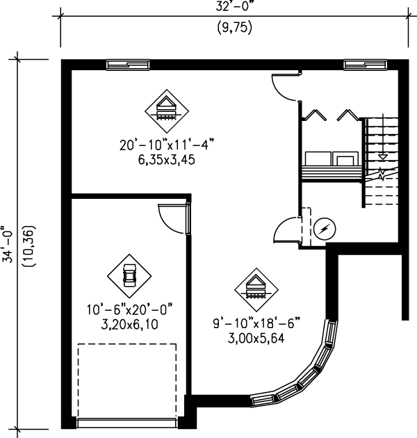 lower floor house blueprint