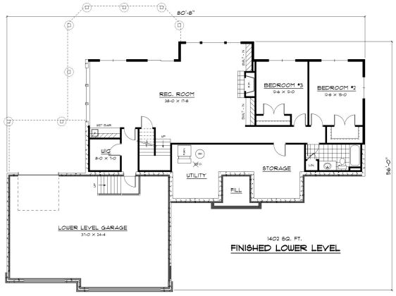 lower floor house blueprint