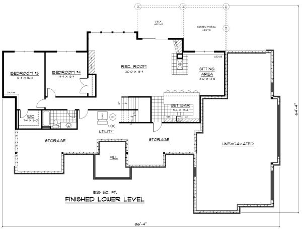 lower floor house blueprint