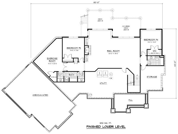 lower floor house blueprint