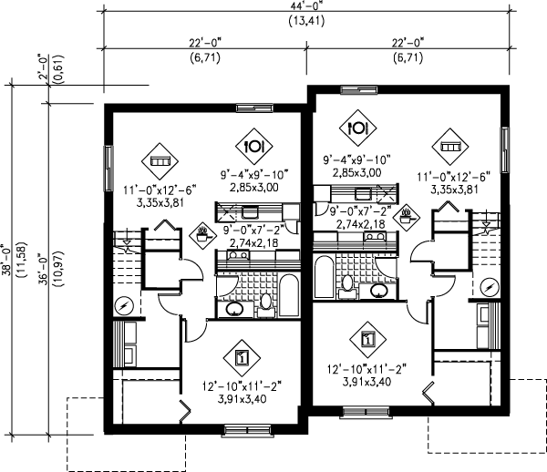 lower floor house blueprint